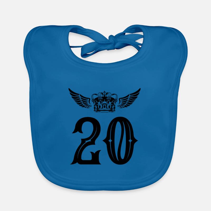 Couronne de 20 chiffres Bavoir bio Bébé