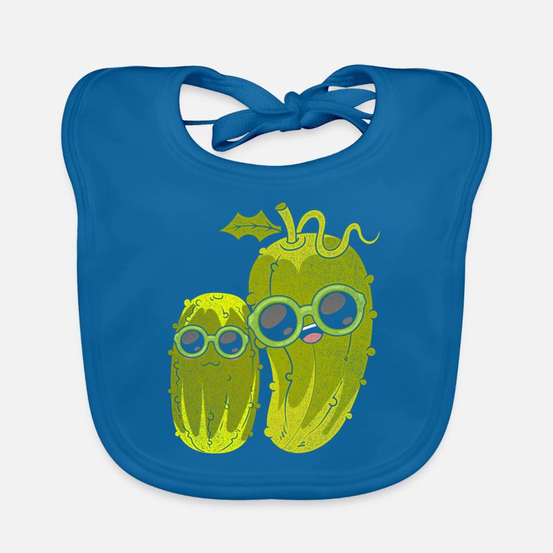 Cool Sunglasses Vegetable Gift Idea Cucumber Organic Baby Bibs