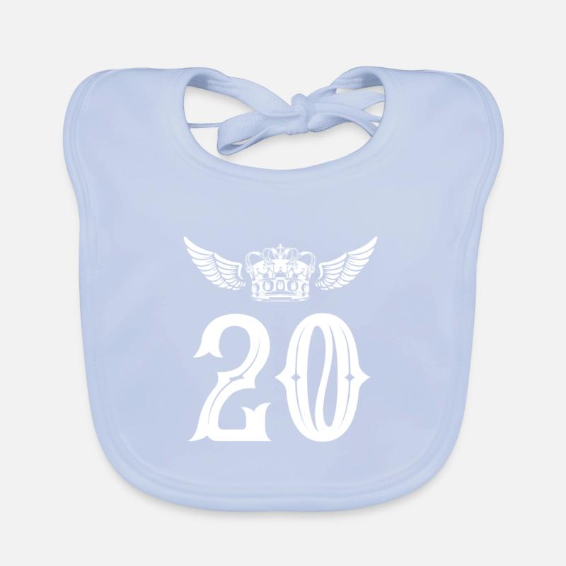 Couronne de 20 chiffres Bavoir bio Bébé