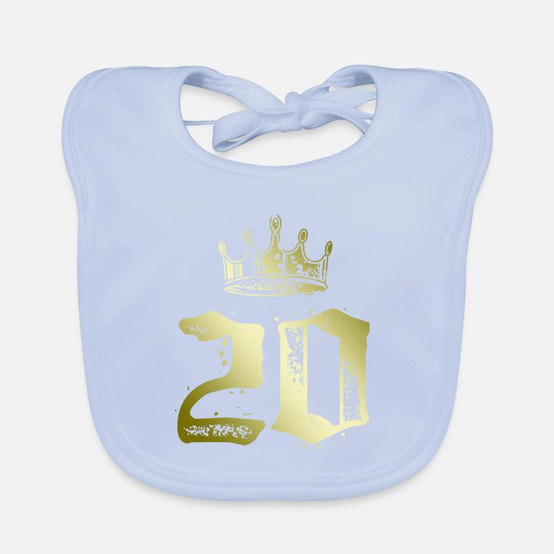 Couronne de 20 chiffres Bavoir bio Bébé