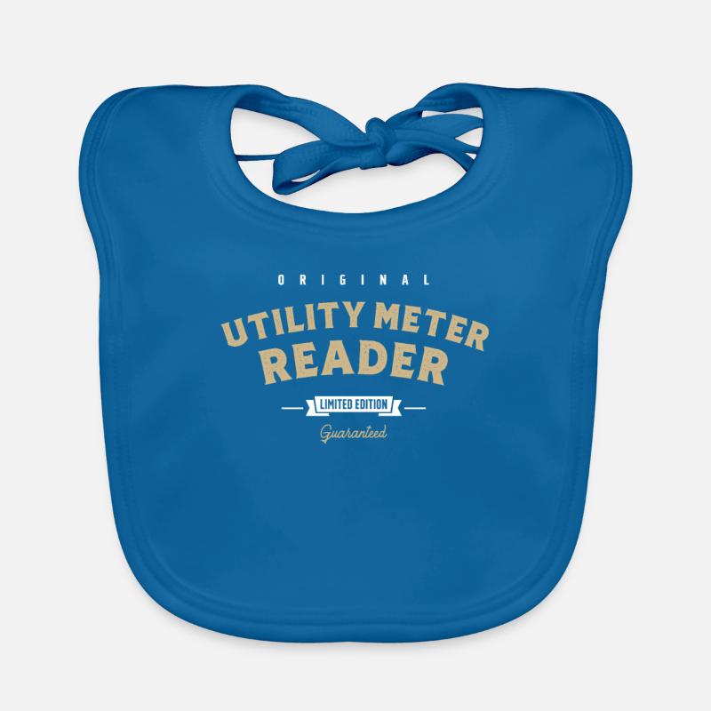 Utility Meter Reader Funny Job Title Profession Organic Baby Bibs