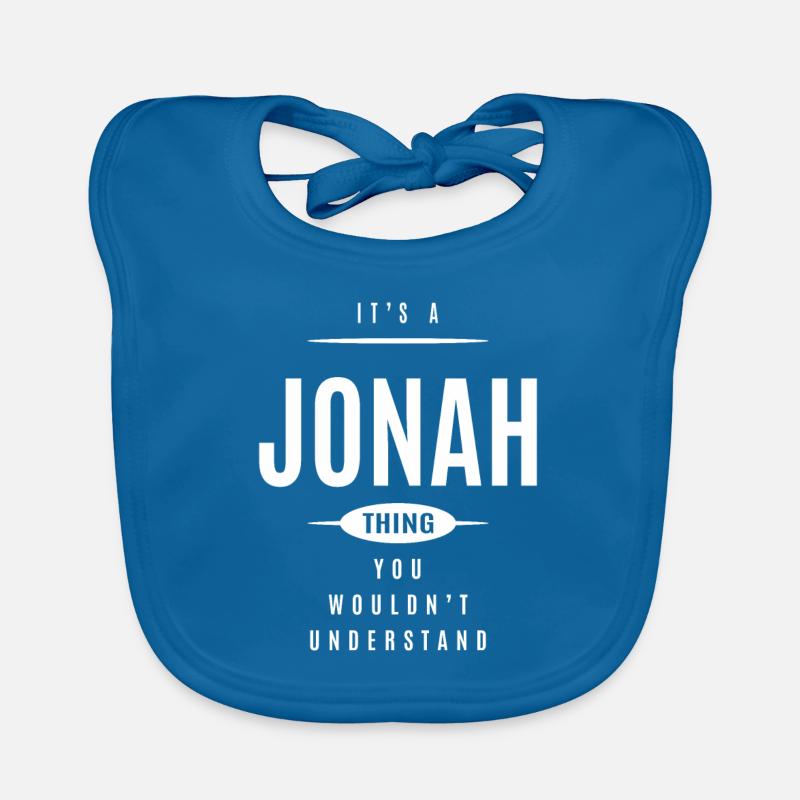 It's a Jonah Thing Personalized Name Organic Baby Bibs
