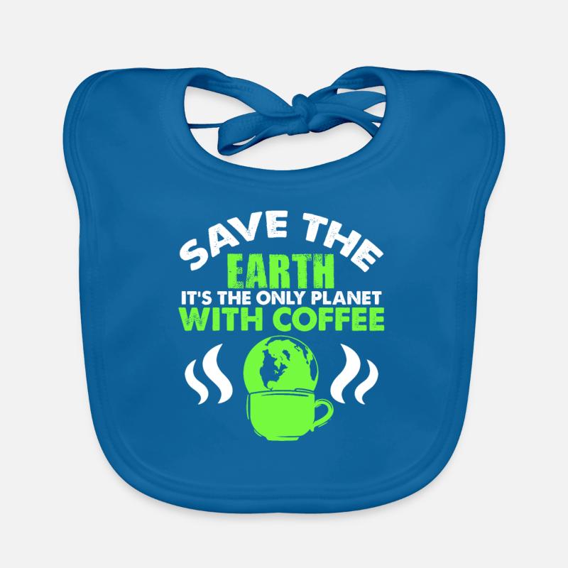coffee protect the earth Organic Baby Bibs