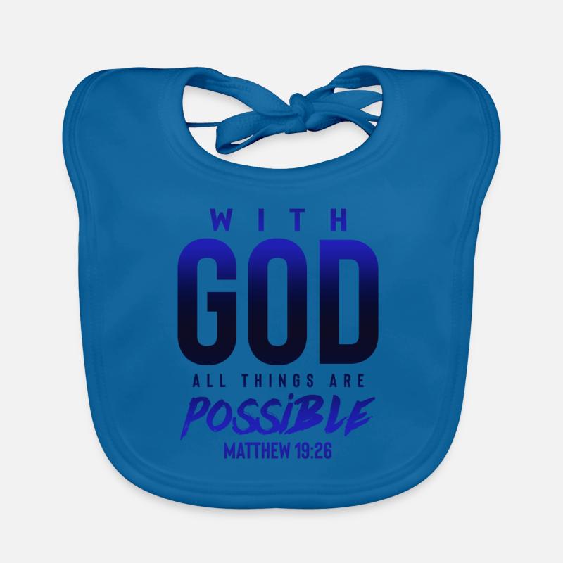 everything is possible with God Organic Baby Bibs