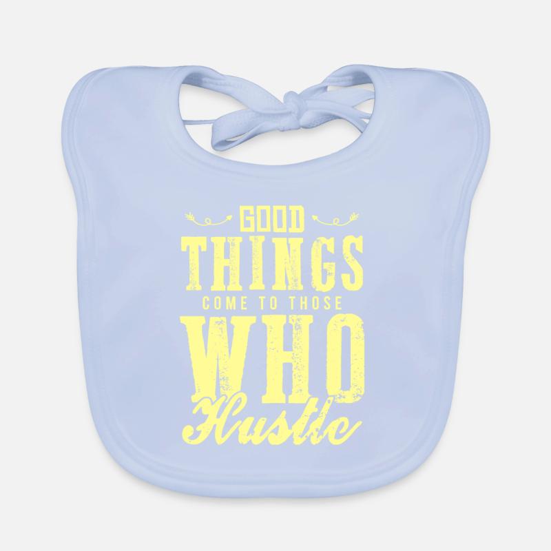 work hustle Organic Baby Bibs