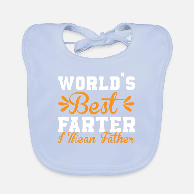 Weltweit bester Farter Mid-Range Dad- Funny Dads Baby Bio-Lätzchen