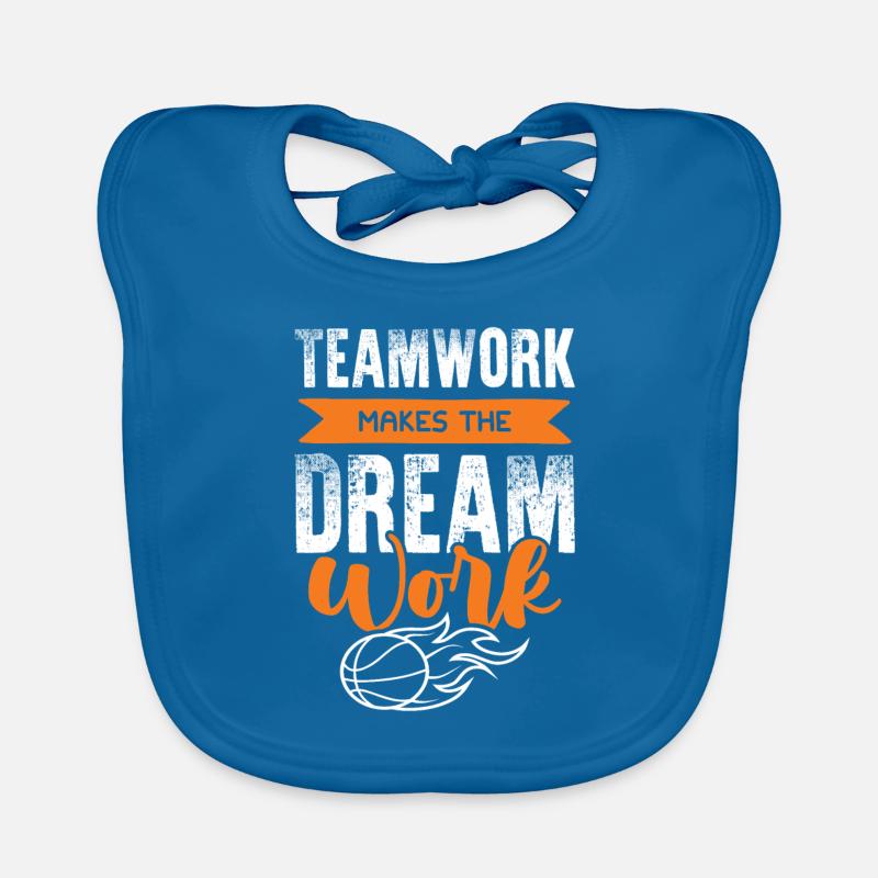 basketball teamwork Baby Bio-Lätzchen