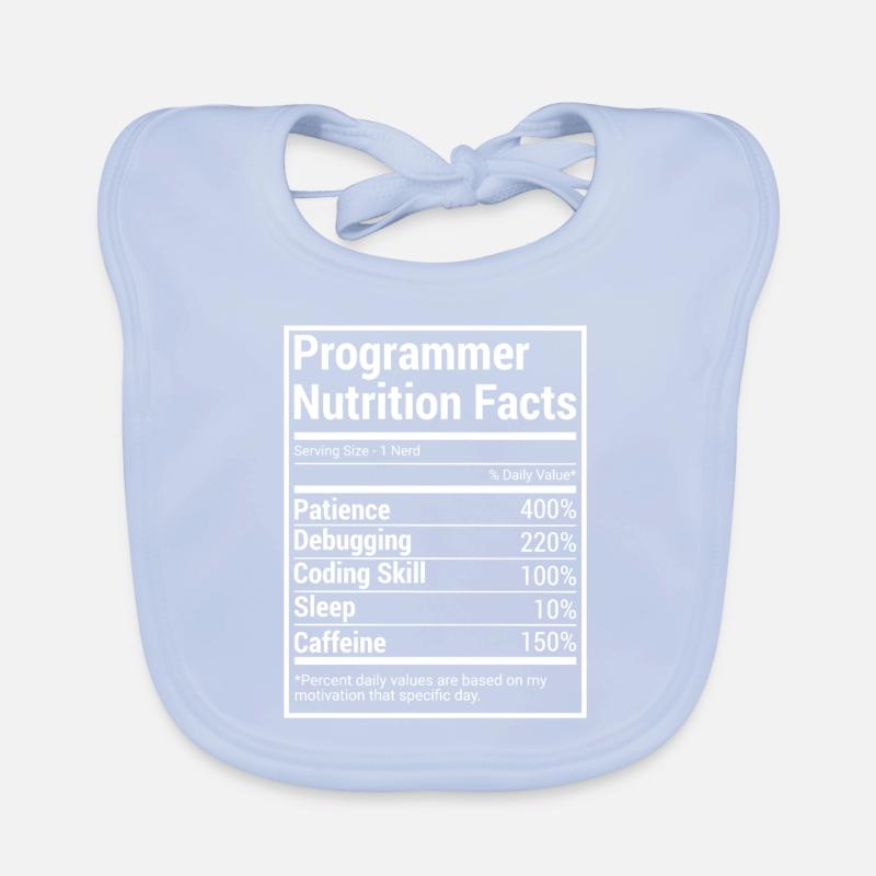 Programmer Nutrition Facts für Programmierer Baby Bio-Lätzchen