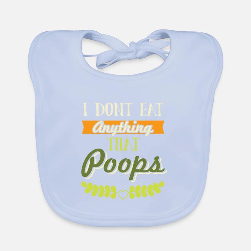 Drôle de dicton végétalien Bavoir bio Bébé