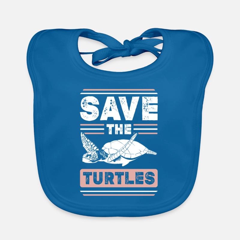 Animal rights activist turtle Organic Baby Bibs