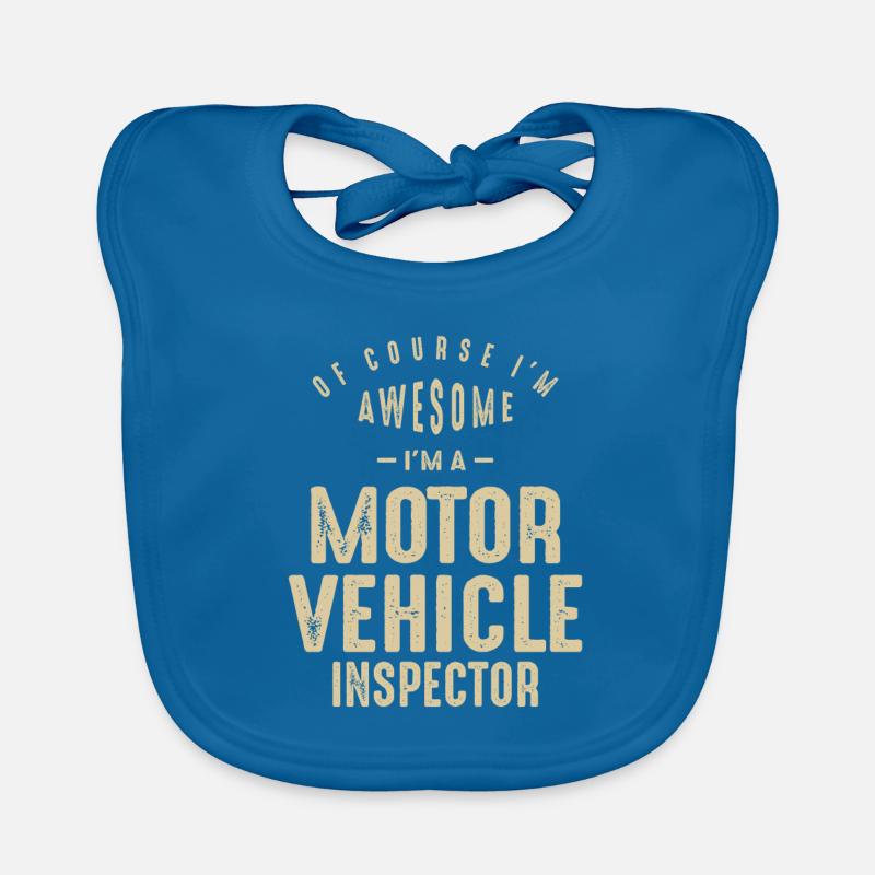 Super Ich bin ein Kfz-Inspektor Lustiger Job Baby Bio-Lätzchen