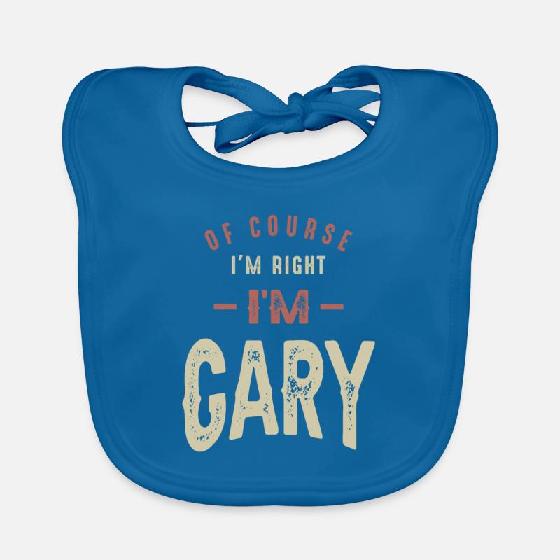 I'm Gary Funny Personalized Name Organic Baby Bibs