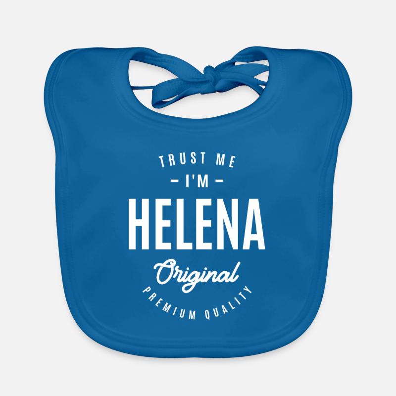 Helena Personalized Name Organic Baby Bibs