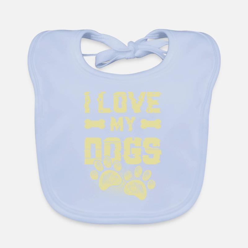 J’aime mes chiens Bavoir bio Bébé