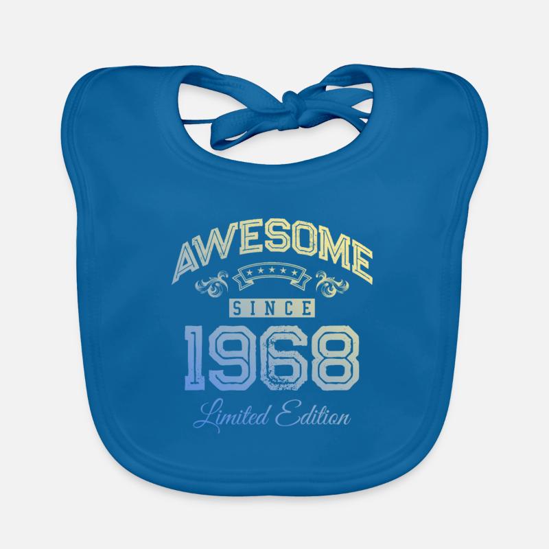Awesome Since (1968) Organic Baby Bibs