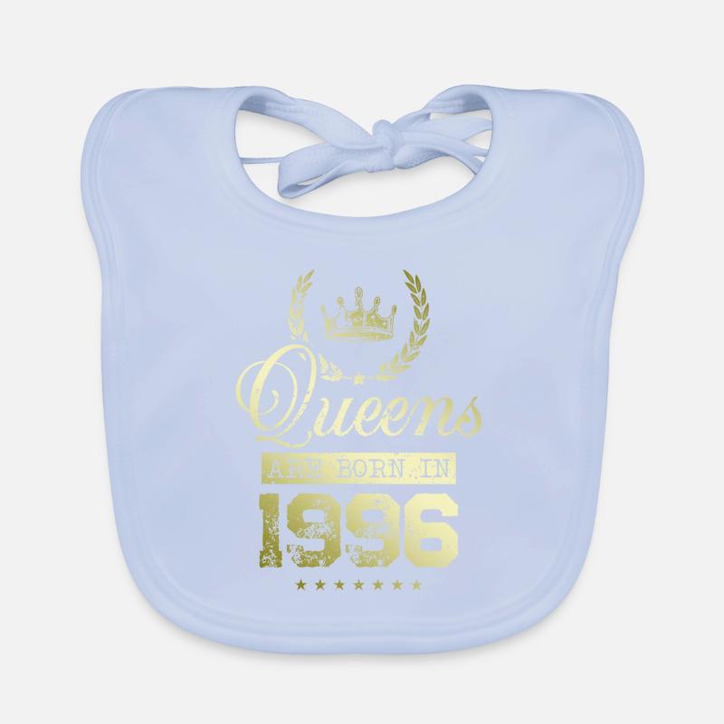 Queens born in 1996 Organic Baby Bibs
