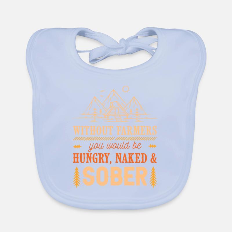 Farming Farmer Organic Baby Bibs