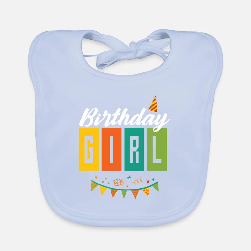 Geburtstags Mädchen Baby Bio-Lätzchen