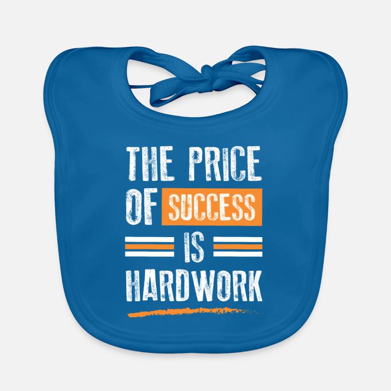 Success Hard Work Organic Baby Bibs