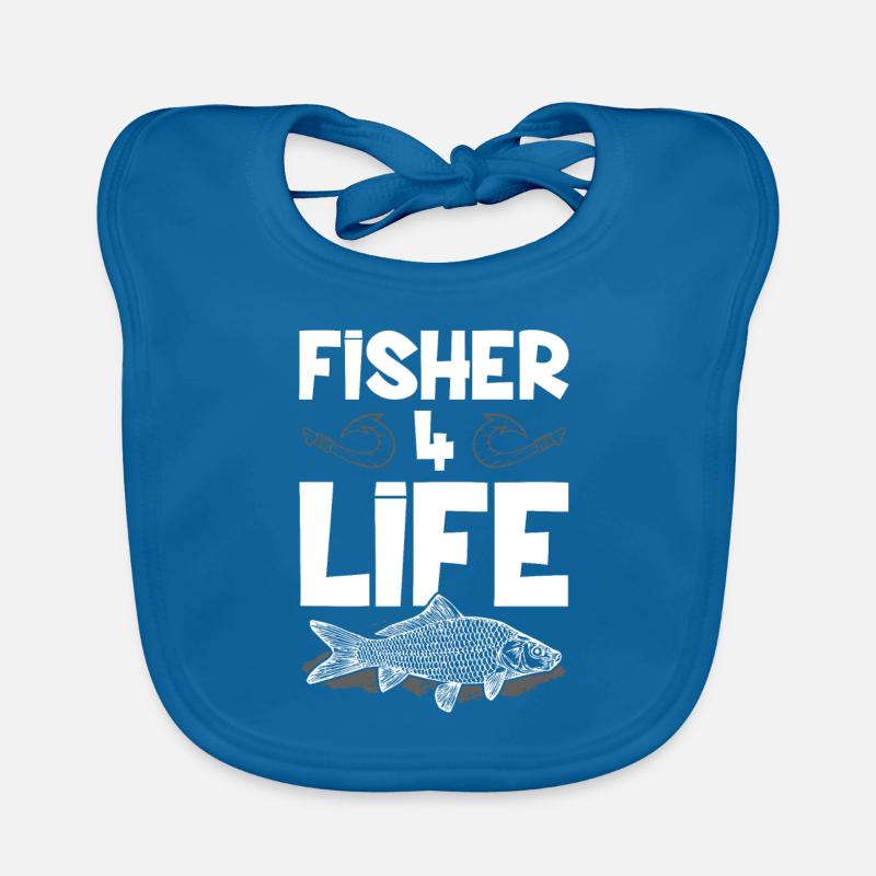 Les pêcheurs vivent éternellement Pêche Bavoir bio Bébé