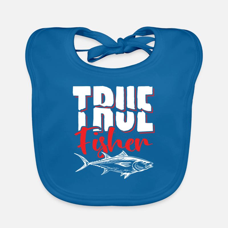 Fidèle pêcheur pêchant dicton Bavoir bio Bébé