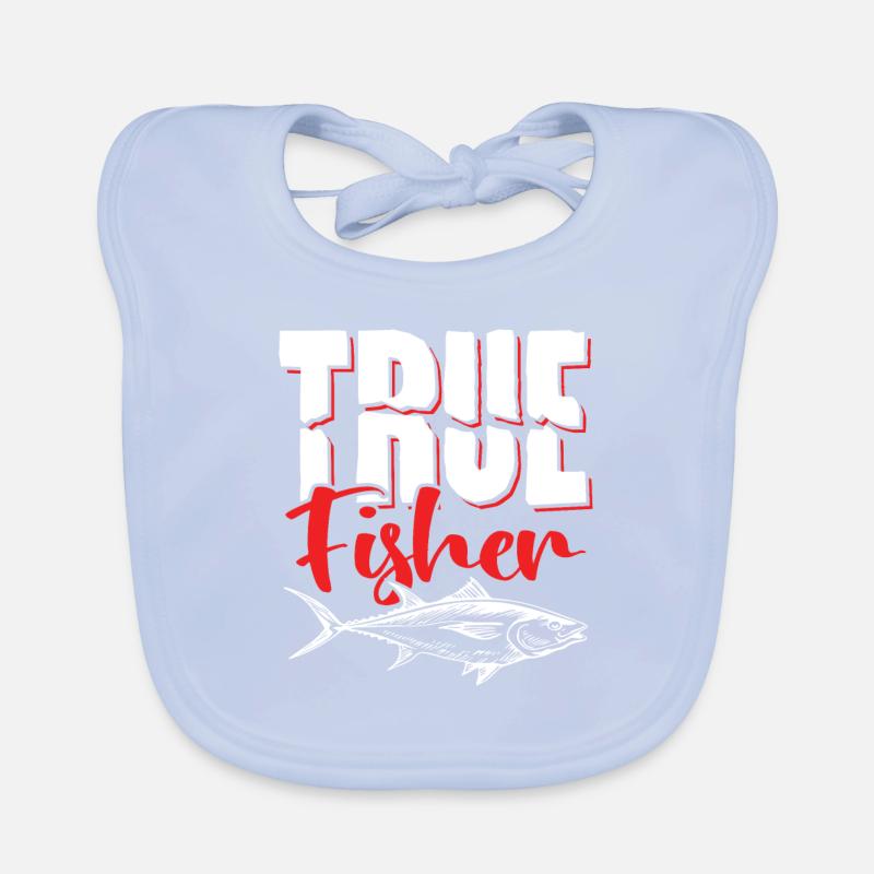 Fidèle pêcheur pêchant dicton Bavoir bio Bébé