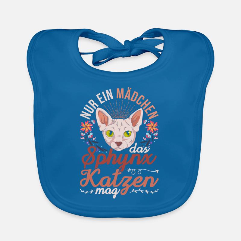 Okkult Nacktkatze Mädchen Geschenk Sphynx Katze Baby Bio-Lätzchen