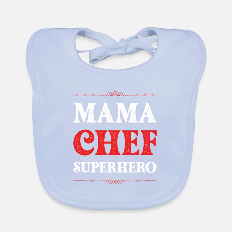 Mama Chef Superheld Mutter Baby Bio-Lätzchen
