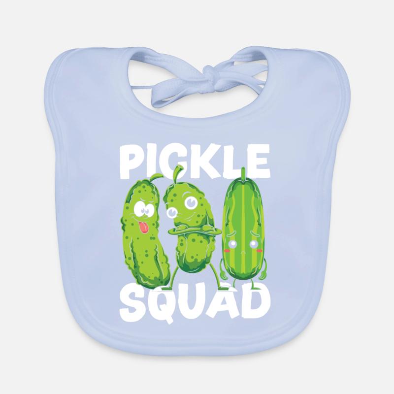 Pickle Gherk Squad Cadeau drôle Concombre Bavoir bio Bébé