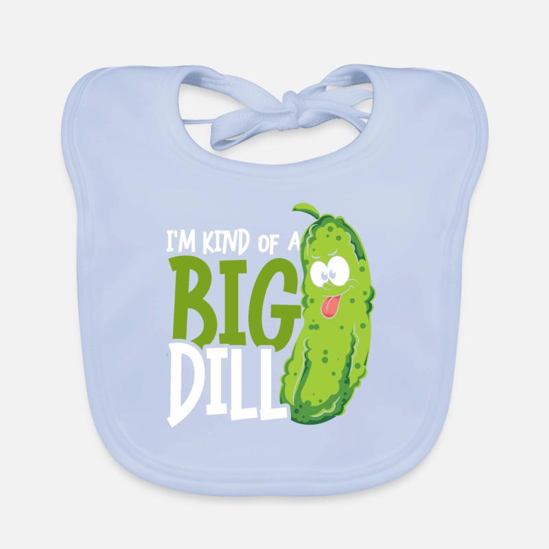 Dill Pickle Pickle Gift Funny Cucumber Organic Baby Bibs