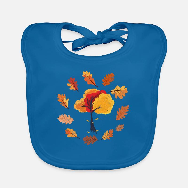Feuillage coloré Arbre feuillus feuilles caduques cadeau automne Bavoir bio Bébé