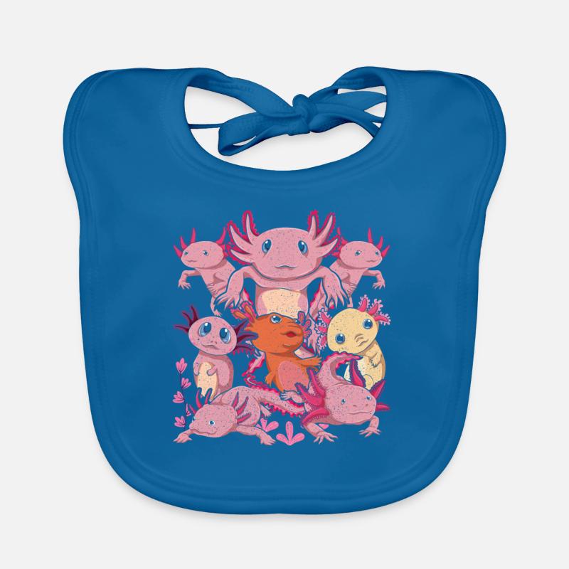Cadeau d’animal de compagnie amphibien à queue mignon Axolotl Bavoir bio Bébé