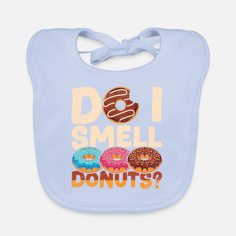 Rieche ich etwa Donuts Lustiges Geschenk Donuts Baby Bio-Lätzchen