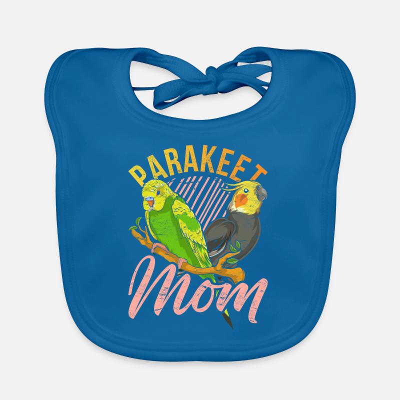 Sittich Mama Vogel Muttertag Geschenk Sittich Baby Bio-Lätzchen