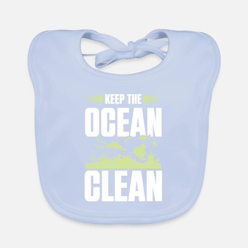 Clean Ocean Environmental Protection Organic Baby Bibs