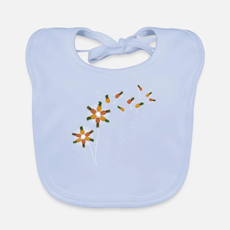 Tropical Fruit Fruit Gift Dandelion Pineapple Organic Baby Bibs