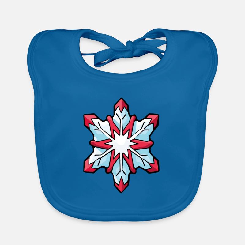 Flocon De Neige, Hiver, Neige Bavoir bio Bébé