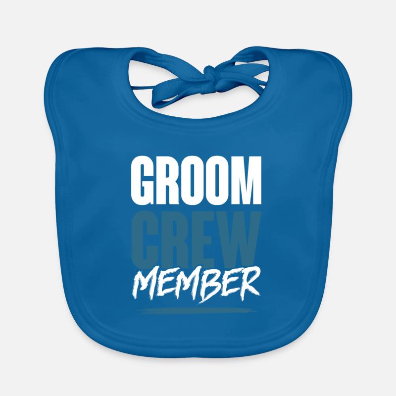 Groom Crew Organic Baby Bibs