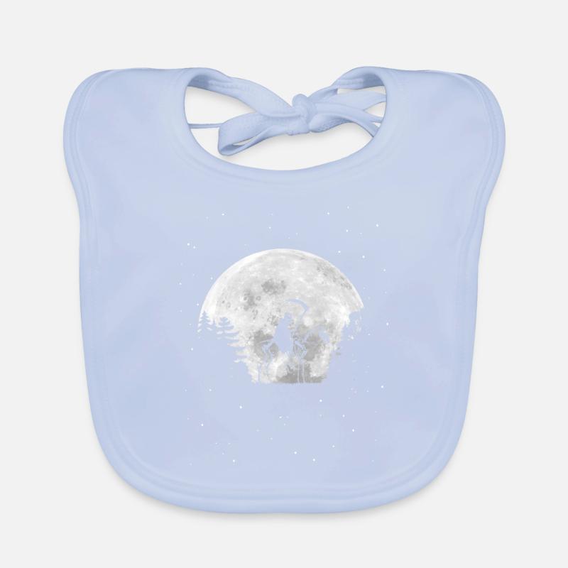 Grim Reaper with Cowl and Skull - Full Moon Organic Baby Bibs