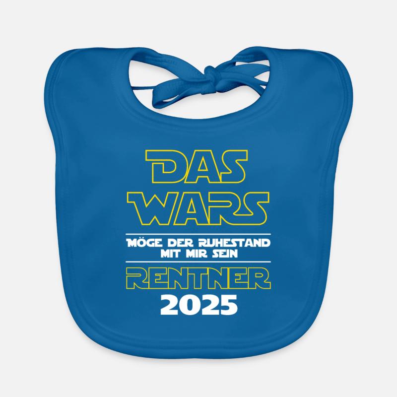 Das Wars Rentner 2025 - Ich bin im Ruhestand Baby Bio-Lätzchen
