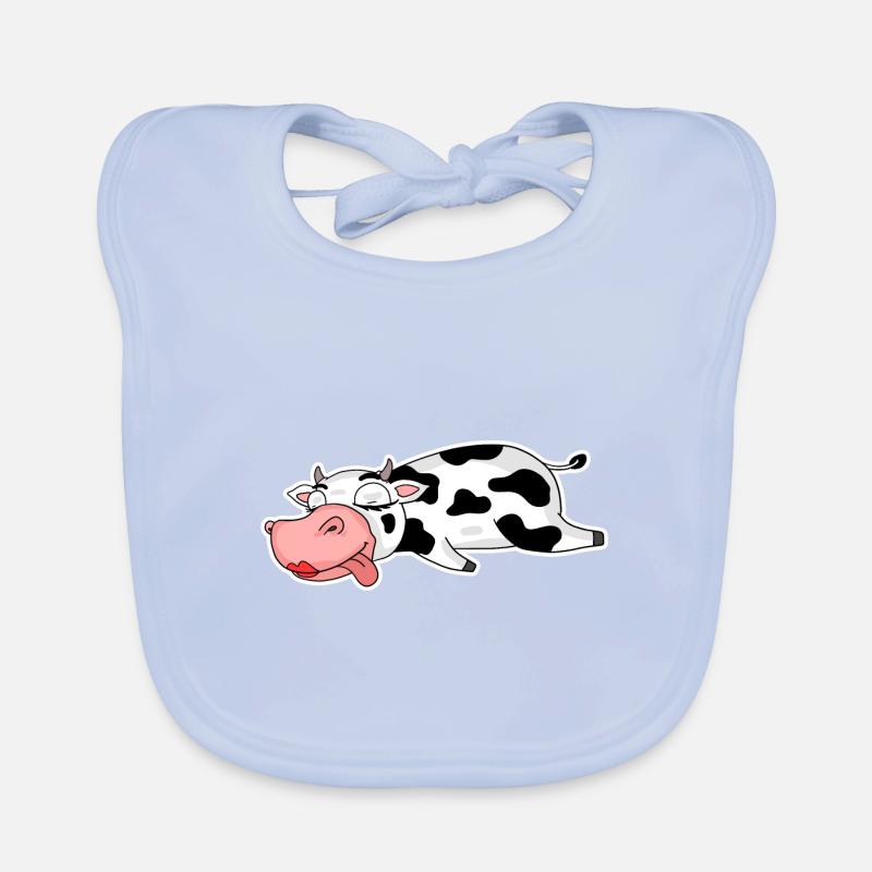 Kuh Dame Mädchen Baby Bio-Lätzchen