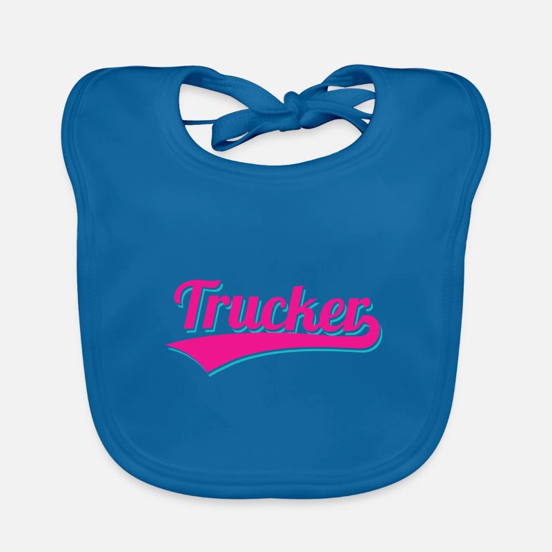trucker logo Baby Bio-Lätzchen
