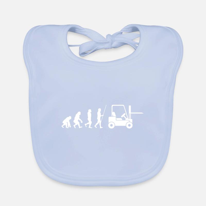 Forklift Driver Evolution Organic Baby Bibs
