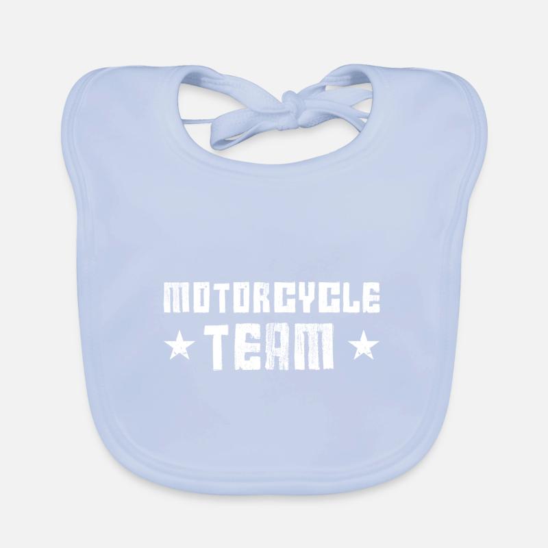Équipe moto Bavoir bio Bébé