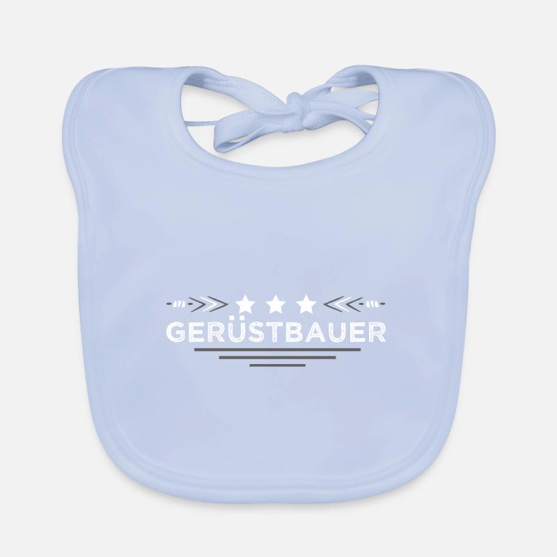 Gerüstbauer Beruf Baby Bio-Lätzchen