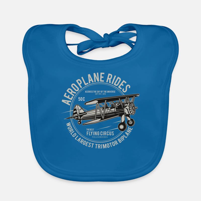 Aeroplane Rides Organic Baby Bibs