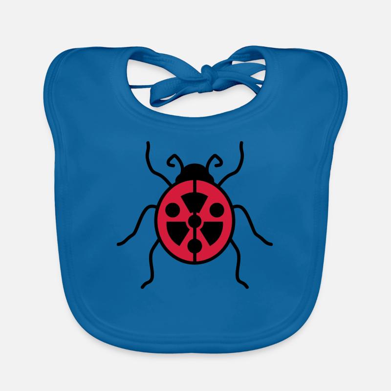 atom symbol radioactive danger danger warning hinwe Organic Baby Bibs