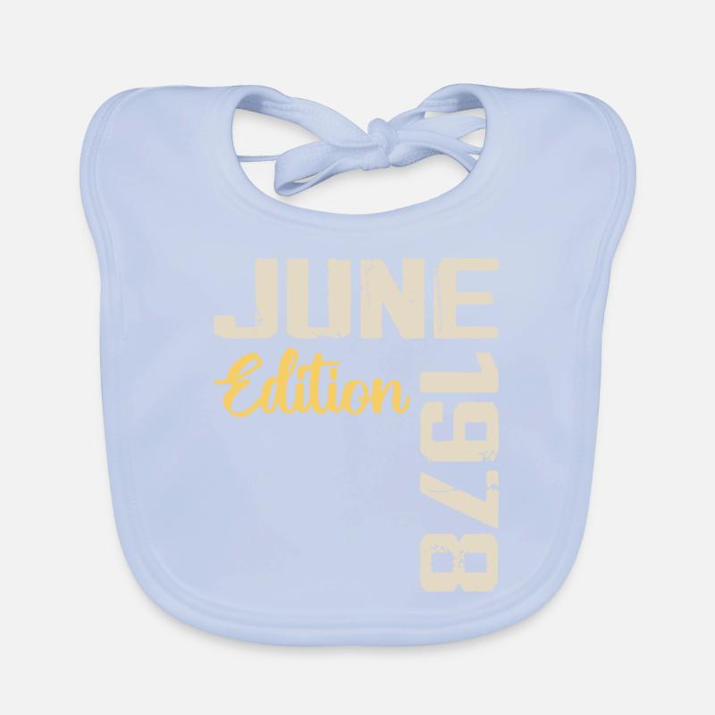 Geboren im Juni 1978 Geschenk Juni 1978 Geburtstag Baby Bio-Lätzchen