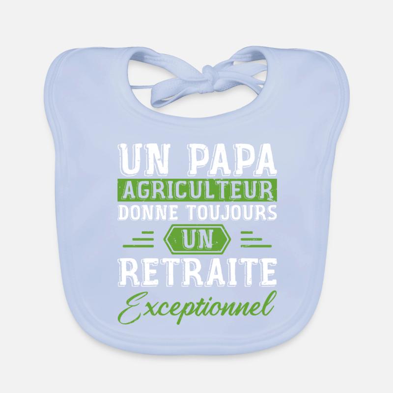 A farmer dad gives an exceptional retiree Organic Baby Bibs