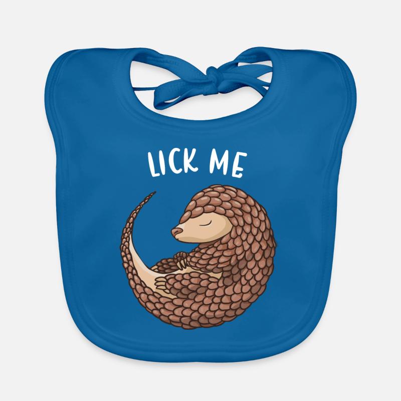 Lick Me Pangolin Organic Baby Bibs